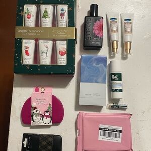 Lot of beauty and skin products